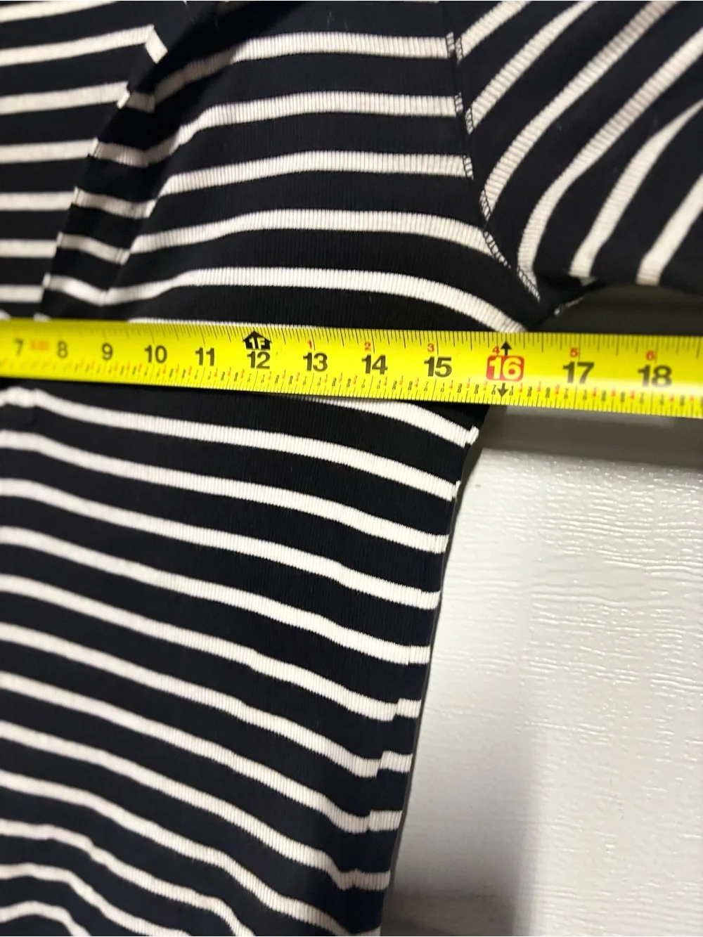 J. Crew Black and White Striped Long-Sleeve Polo Knit
